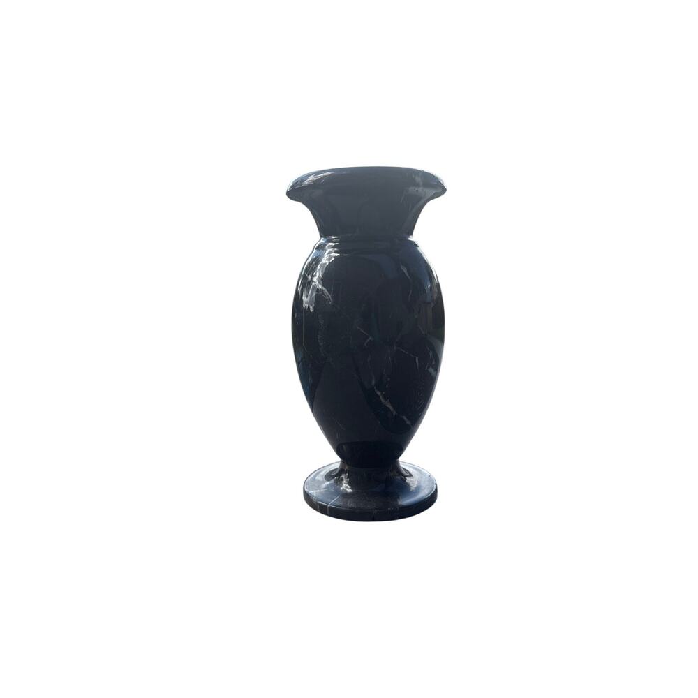 Black Marble urn vase